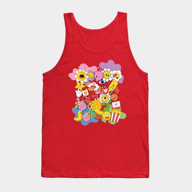 Super Funny Gang That Will Brighten Up Your Day Tank Top by SSO Symbol